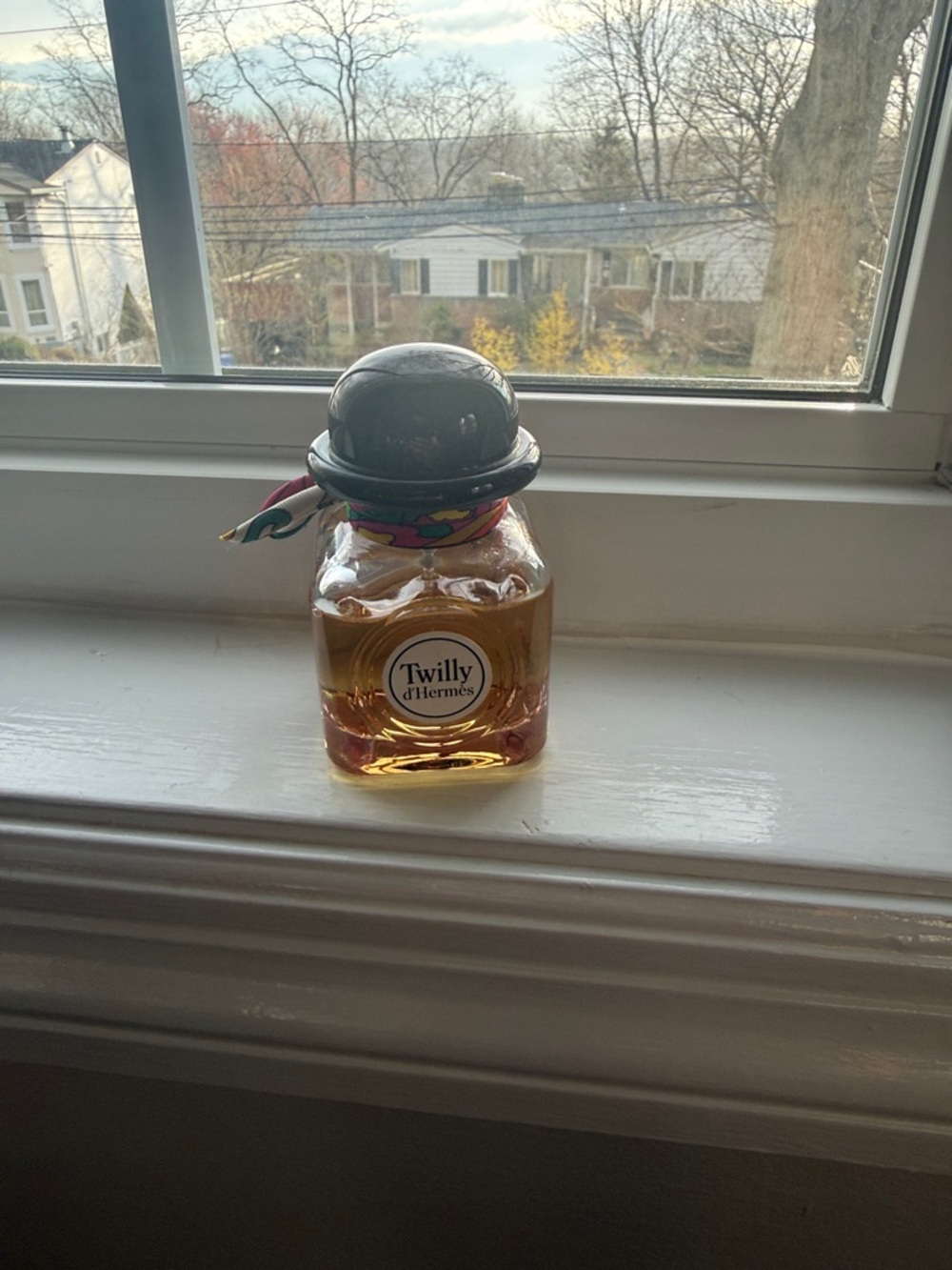 Twilly d'Hermes Eau de Parfum Bottle - Amber & Black. 50 ml. 1.6 fl oz. Used 6X